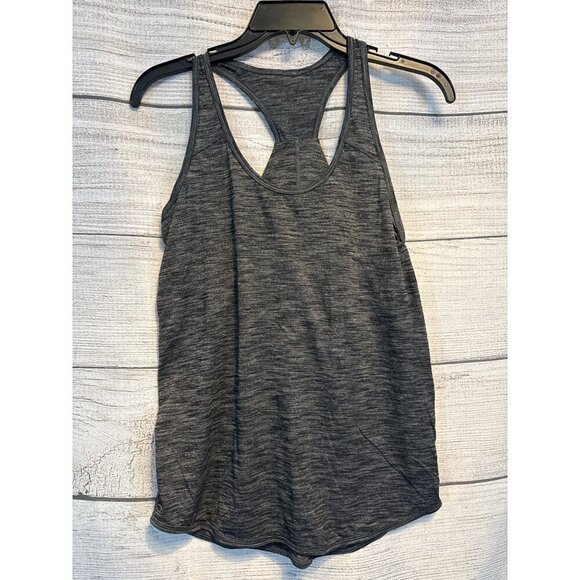 Lululemon Essential Racerback Gray Tank Top Size 4 - Picture 1 of 2